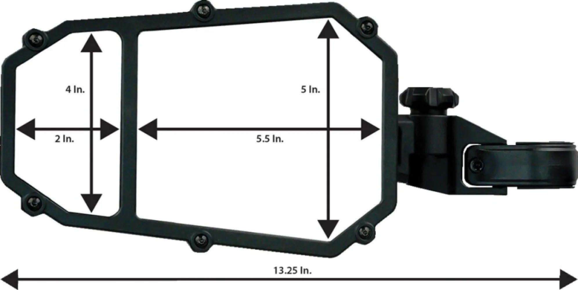 MOOSE OFFROAD FOUR WHEEL - MIRROR SIDE W/BLNDSPT MSE - 06401687