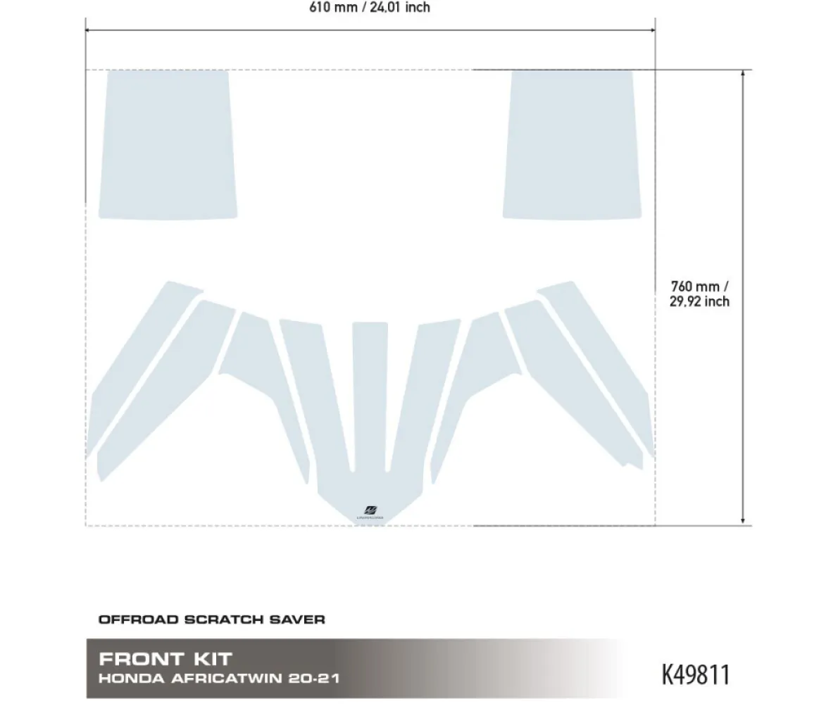 UNIRACING - SCRTCH SVR FRONT AFRICA TWIN - 43010991