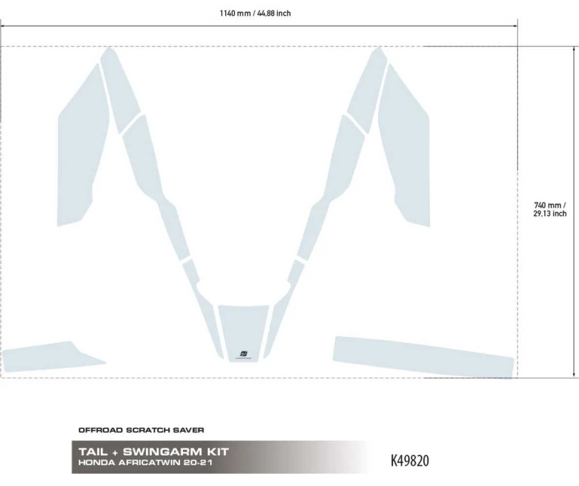 UNIRACING - TAIL+SWING SCRTCH SVR AFR TWIN - 43010994