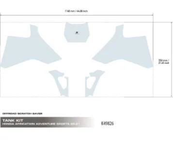 UNIRACING - SCRATCH SAVER TANK AFRICA TWIN - 43010996
