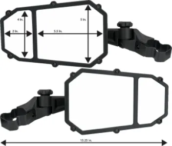 MOOSE OFFROAD FOUR WHEEL - MIRROR SIDE ELITE PRO PR - 06401689