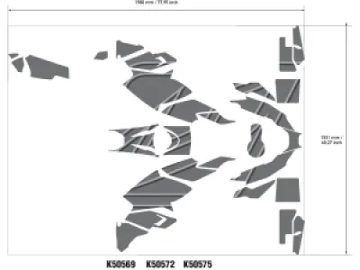 UNIRACING - DECAL KIT R1250GS 40TH BL - 43011004