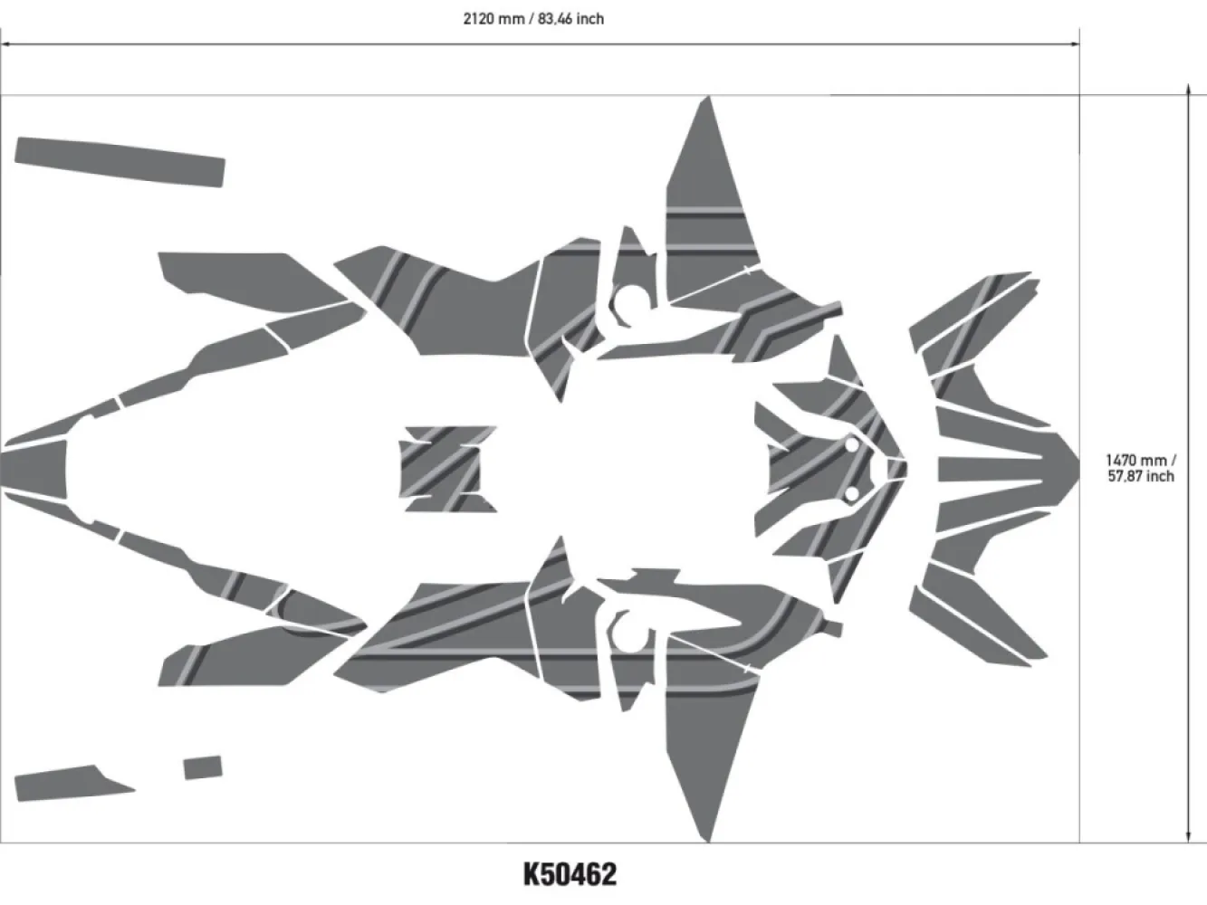 UNIRACING - DECAL KIT AFRICA TWIN REPLICA - 43011003