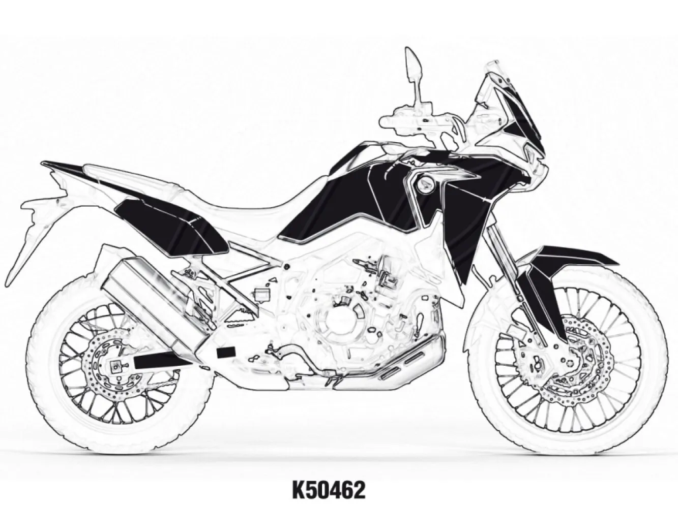 UNIRACING - DECAL KIT AFRICA TWIN REPLICA - 43011003