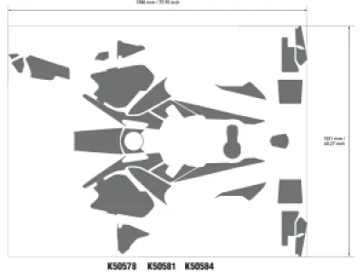 UNIRACING - DECAL KIT R1250GS ADV 40TH YW - 43011008