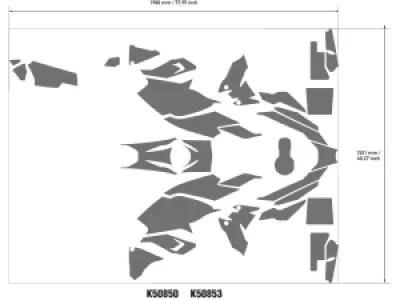 UNIRACING - DECAL KIT R1250GS ADV HP - 43011011