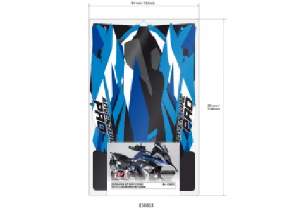 UNIRACING - DECAL KIT R1250GS ADV BLUE - 43011012