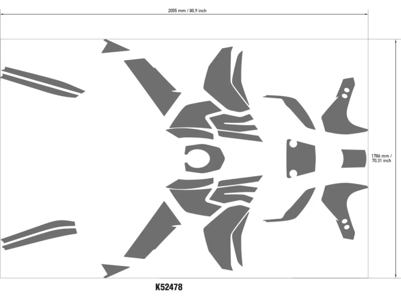 UNIRACING - DECORATION KIT APR TUAREG 660 - 43011060