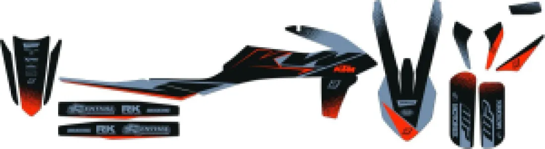 BLACKBIRD RACING - GRAPH KIT MAT BLK KTM - 43026860