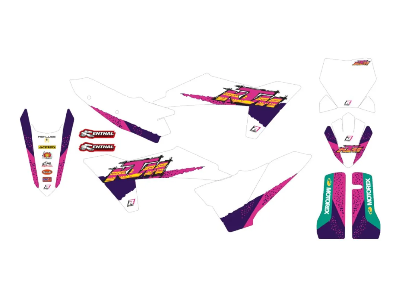 BLACKBIRD RACING - GRAPHIC KIT RETRO KTM 23 - 43026983