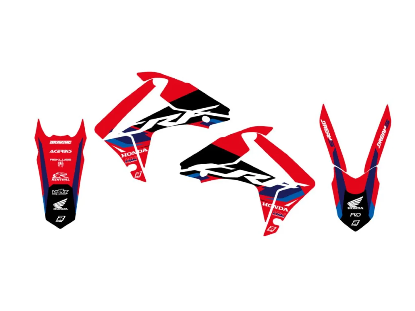 BLACKBIRD RACING - GRAPHIC KIT DREAM 5 CRF250 14- - 43027312
