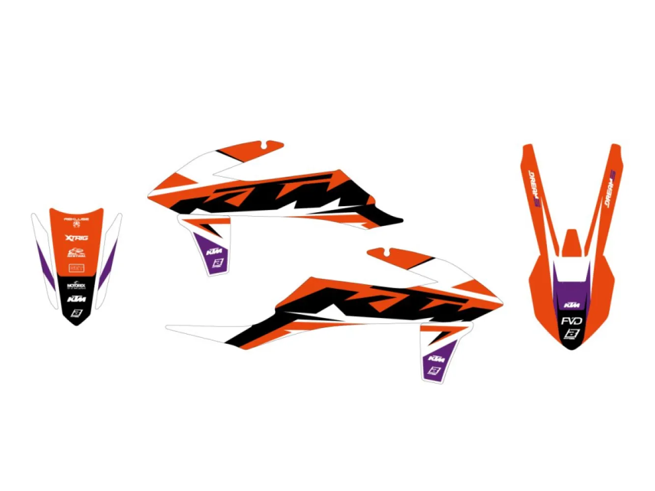 BLACKBIRD RACING - GRAPHIC KIT DREAM 5 KTM 19-22 - 43027347