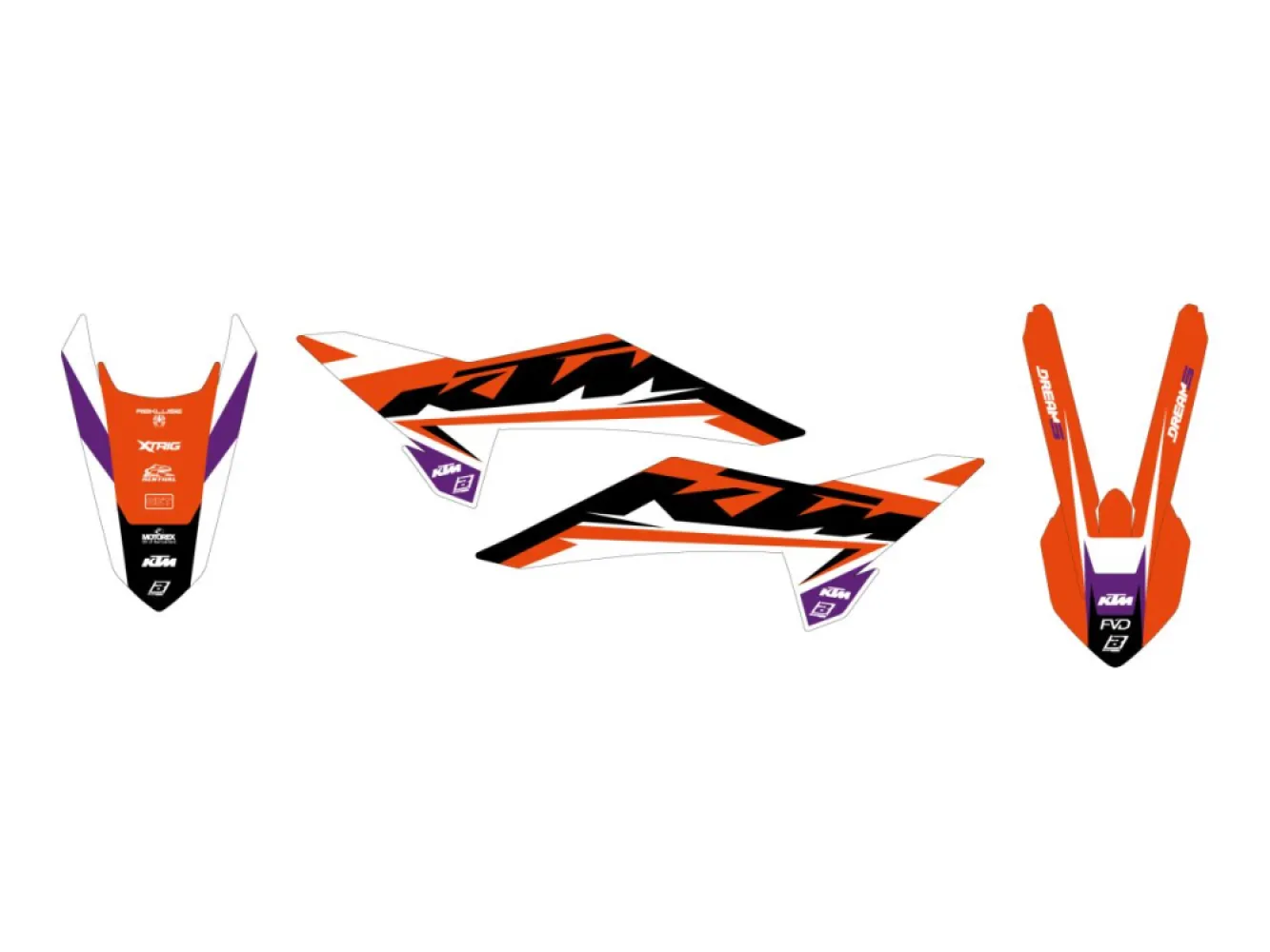 BLACKBIRD RACING - GRAPHIC KIT DREAM 5 KTM SX85 2 - 43027351