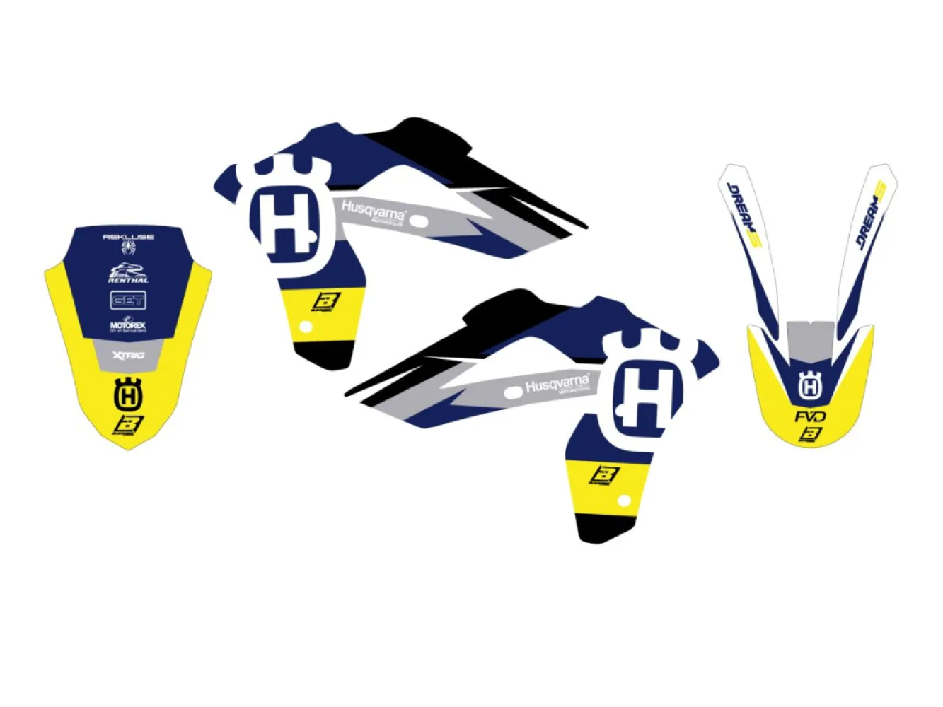 BLACKBIRD RACING - GRAPHIC KIT DREAM 5 CR125 06-0 - 43027358