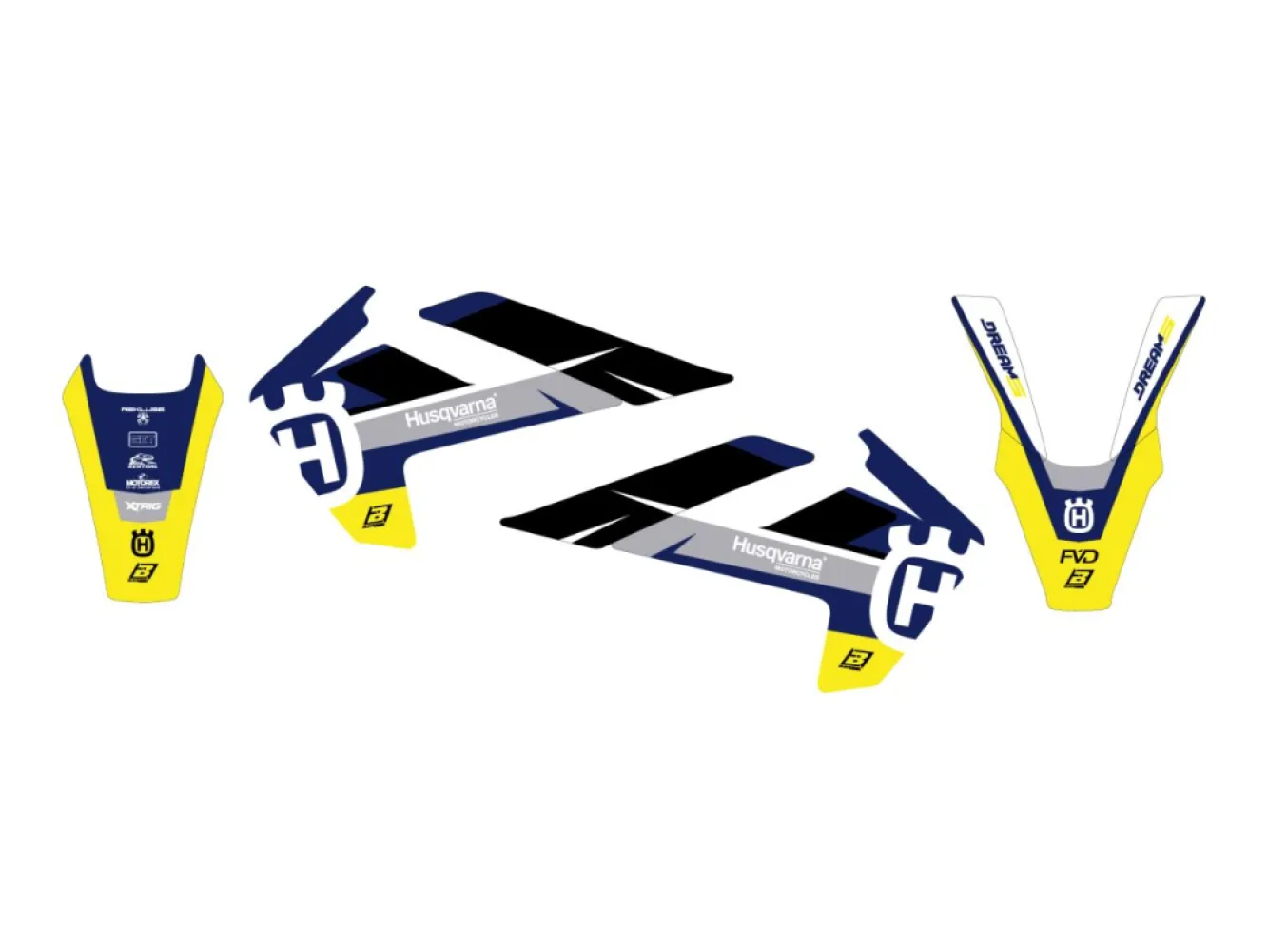 BLACKBIRD RACING - GRAPHIC KIT DREAM 5 FC/TC 16-1 - 43027360