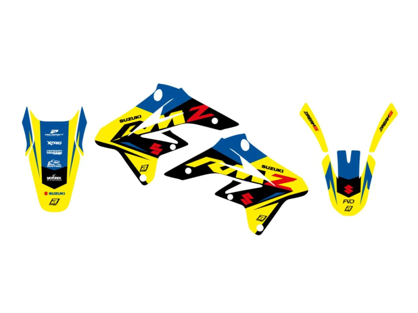 BLACKBIRD RACING - GRAPHIC KIT DREAM 5 RMZ250 07- - 43027396