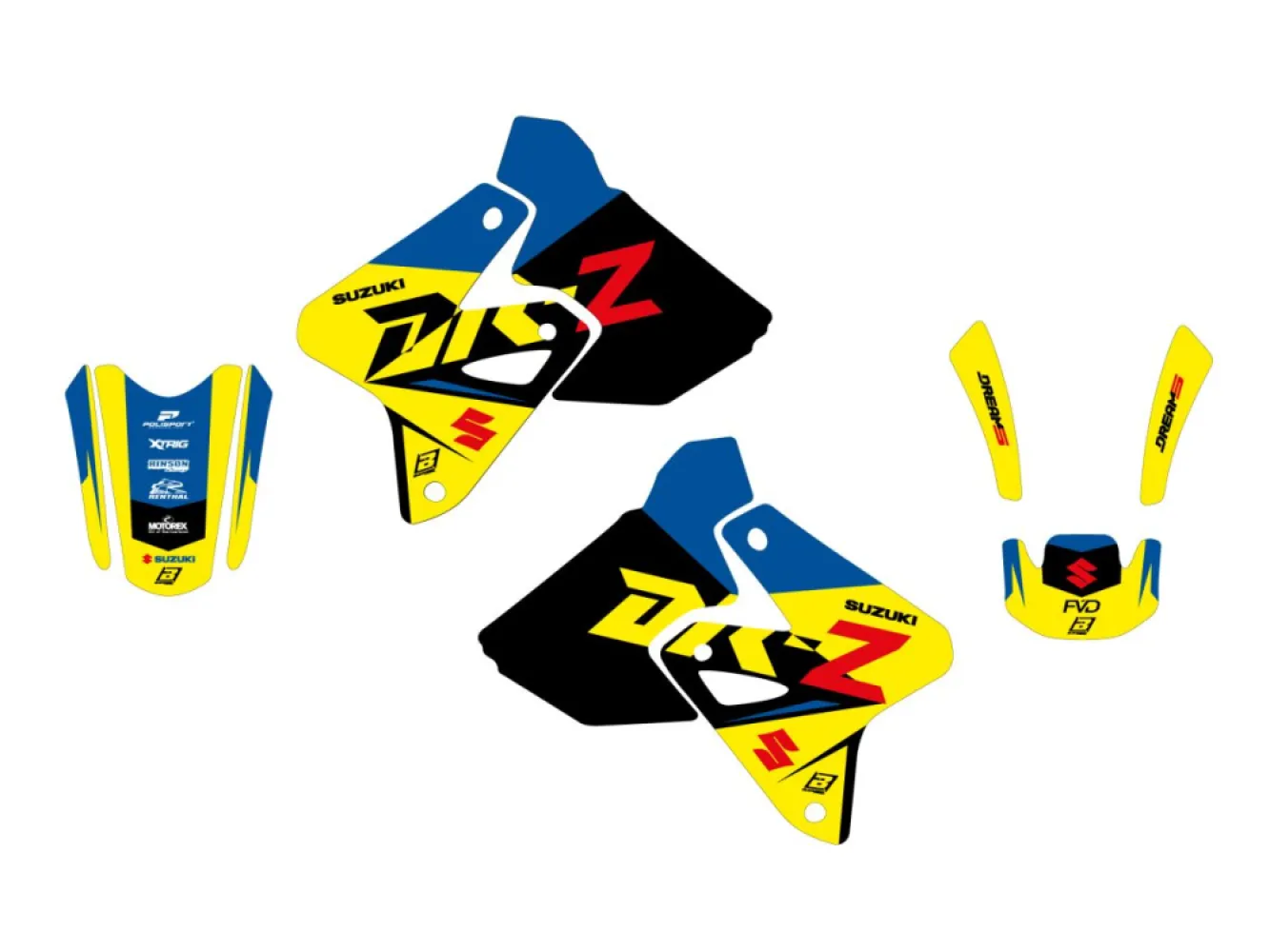 BLACKBIRD RACING - GRAPHIC KIT DREAM 5 DRZ 400 - 43027395