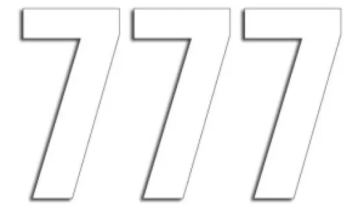 BLACKBIRD RACING - NUMBER #7 13X7CM WH - 43100735