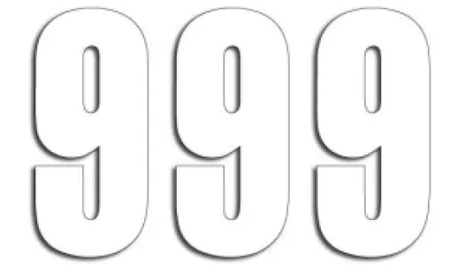 BLACKBIRD RACING - NUMBER #9 13X7CM WH - 43100737