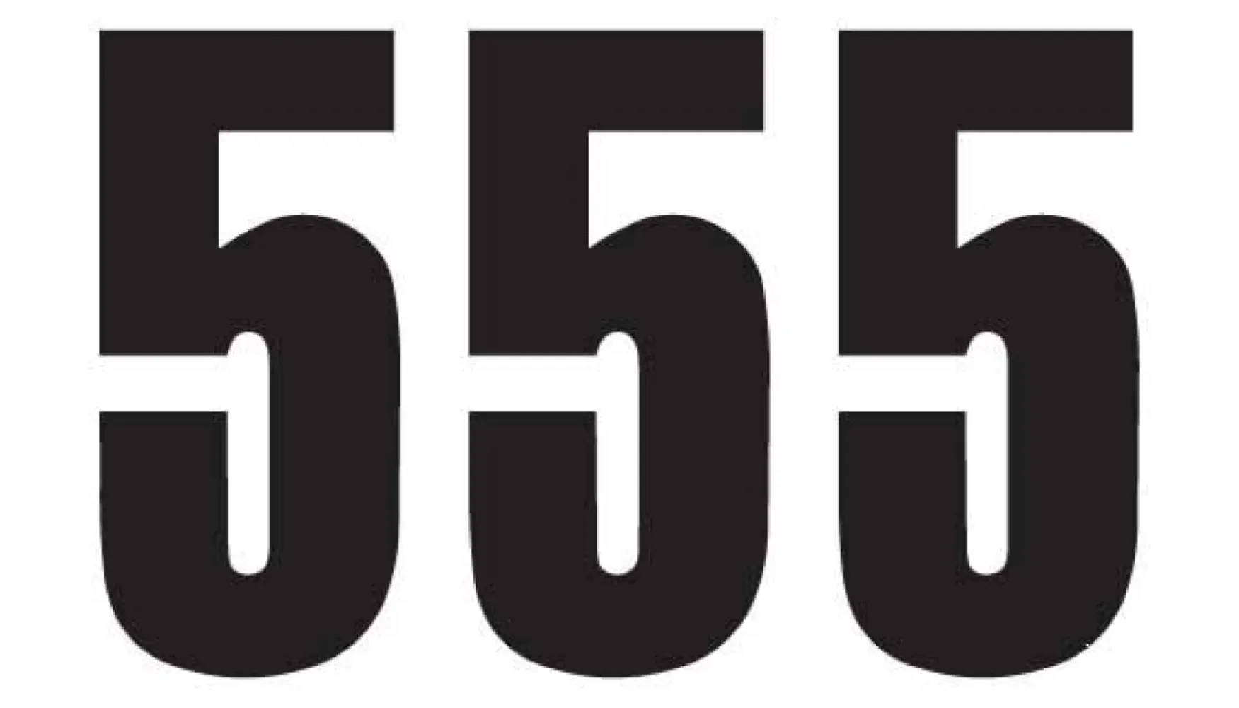 BLACKBIRD RACING - NUMBER #5 13X7CM BK - 43100743