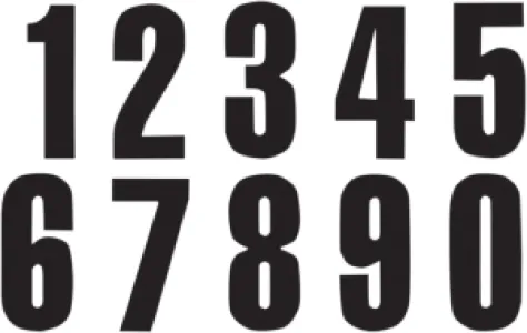 BLACKBIRD RACING - NUMBER #8 13X7CM BK - 43100746