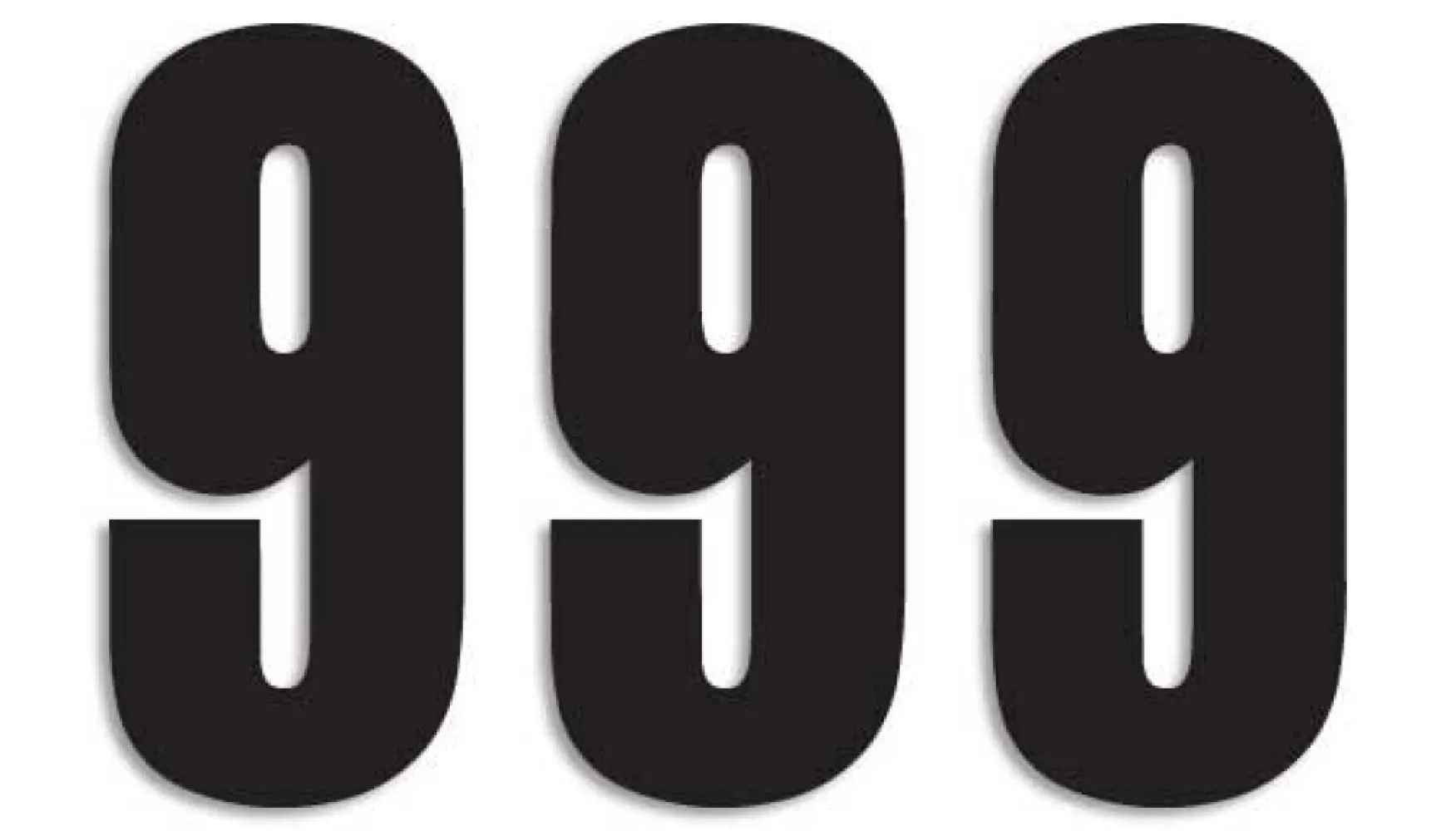 BLACKBIRD RACING - NUMBER #9 13X7CM BK - 43100747