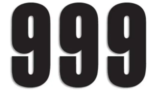 BLACKBIRD RACING - NUMBER #9 13X7CM BK - 43100747