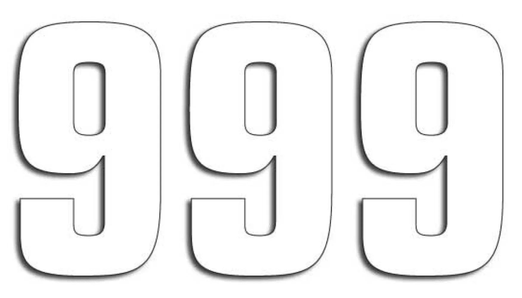 BLACKBIRD RACING - NUMBER #9 16X7.5CM WH - 43100757
