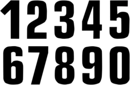 BLACKBIRD RACING - NUMBER #3 16X7.5CM BK - 43100761