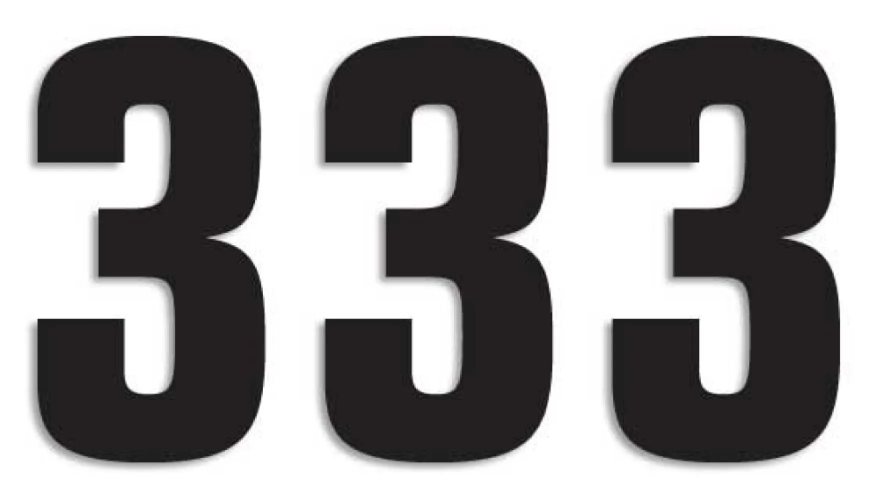 BLACKBIRD RACING - NUMBER #3 16X7.5CM BK - 43100761