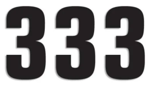 BLACKBIRD RACING - NUMBER #3 16X7.5CM BK - 43100761