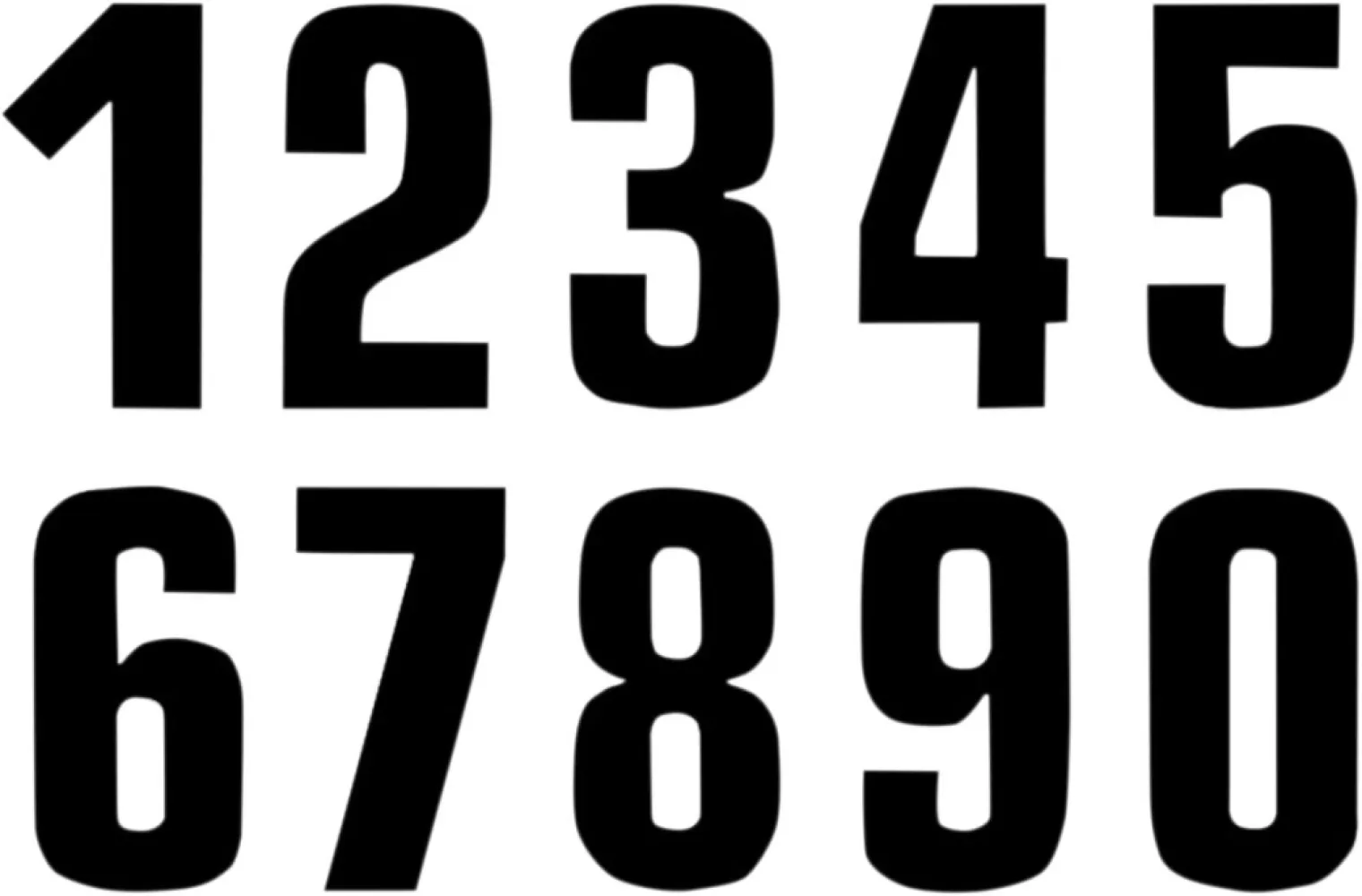 BLACKBIRD RACING - NUMBER #4 16X7.5CM BK - 43100762