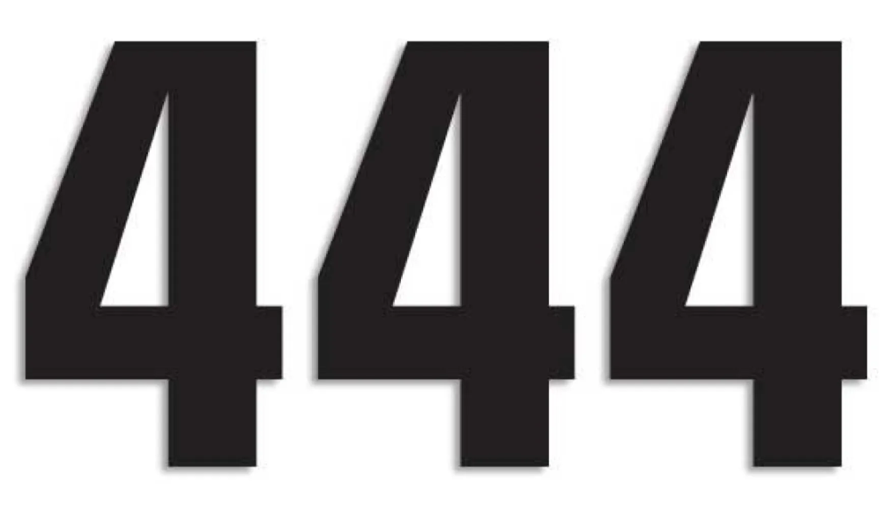 BLACKBIRD RACING - NUMBER #4 16X7.5CM BK - 43100762