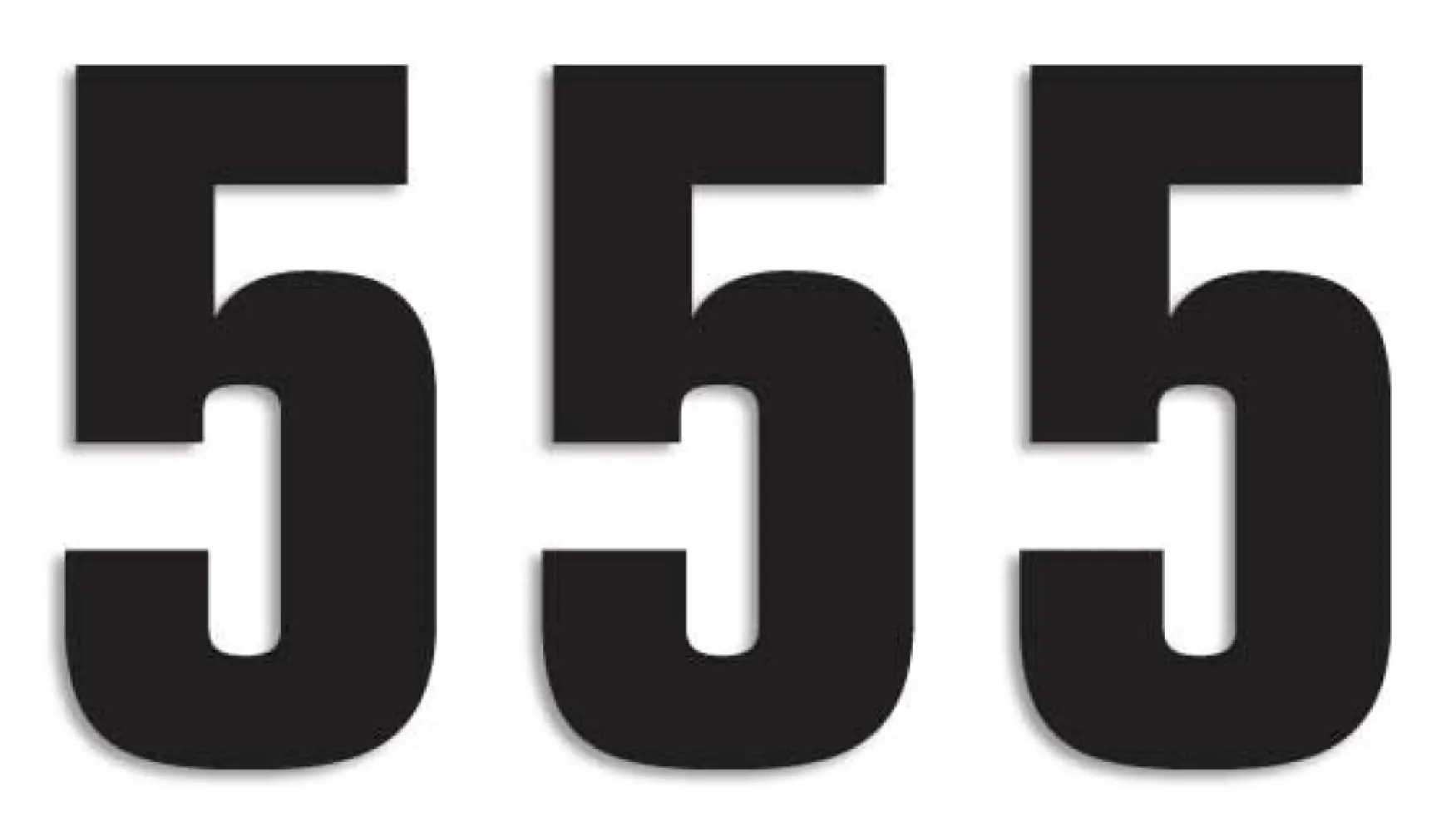 BLACKBIRD RACING - NUMBER #5 16X7.5CM BK - 43100763