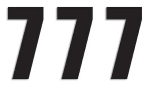 BLACKBIRD RACING - NUMBER #7 16X7.5CM BK - 43100765