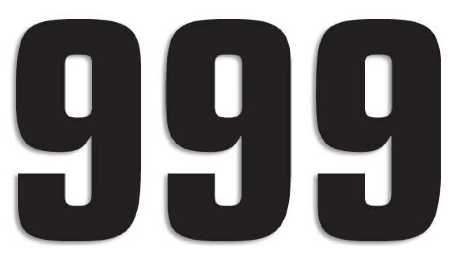 BLACKBIRD RACING - NUMBER #9 16X7.5CM BK - 43100767