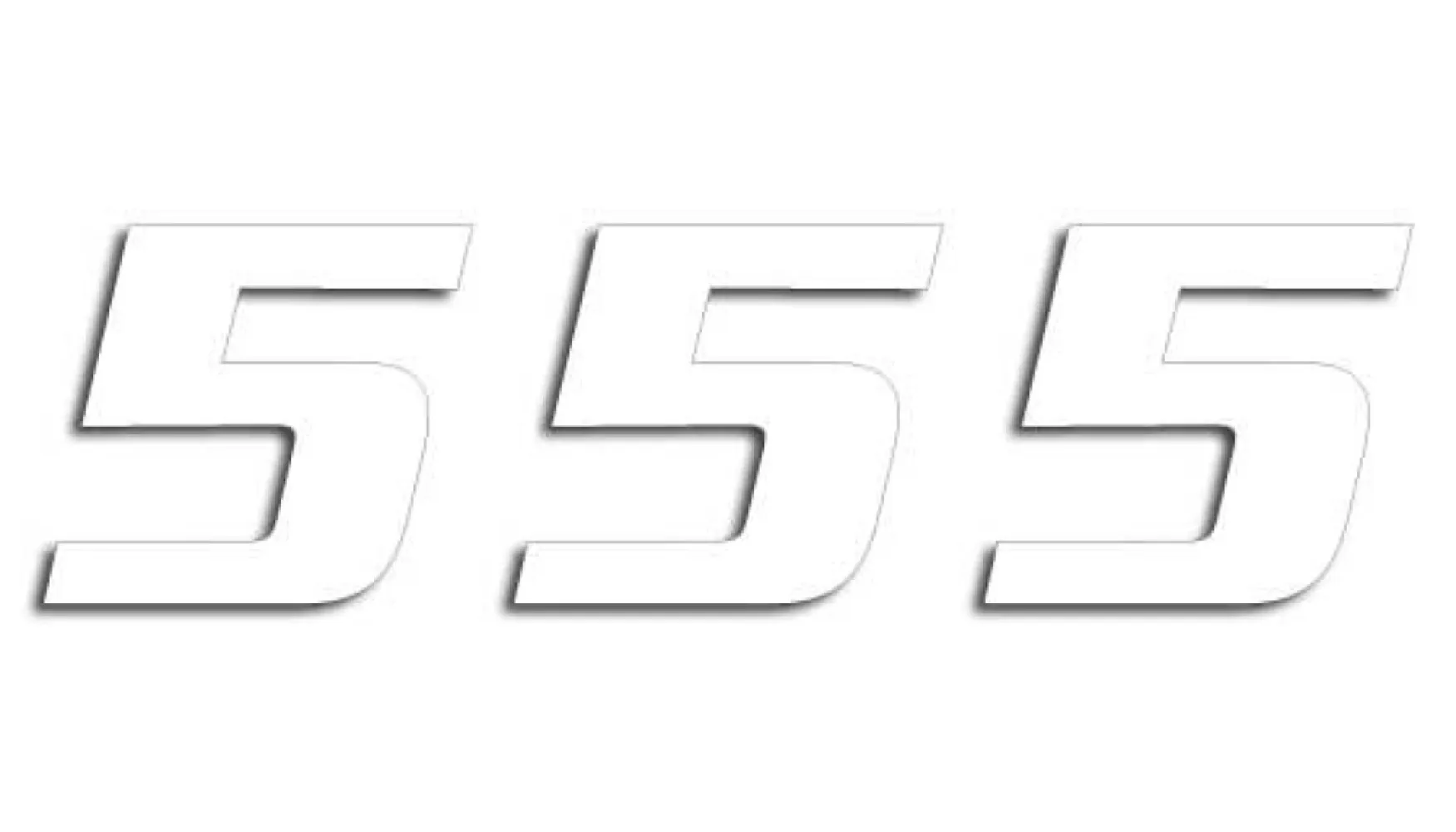 BLACKBIRD RACING - NUMBER #5 16x20CM WH - 43100773