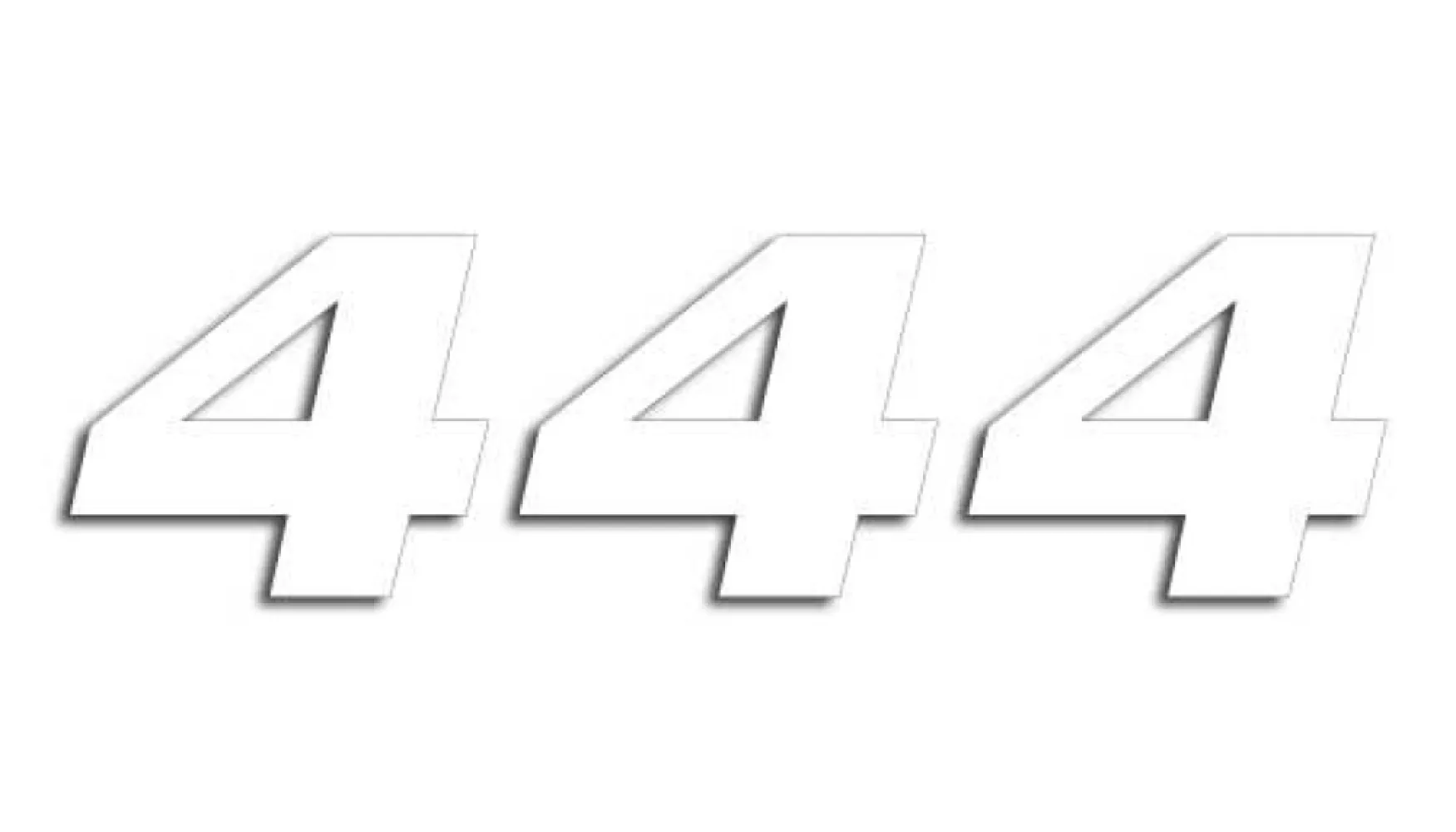 BLACKBIRD RACING - NUMBER #4 16x20CM WH - 43100772