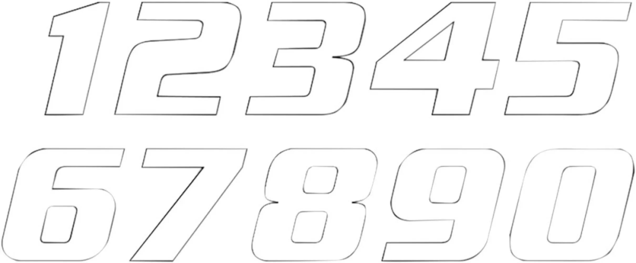 BLACKBIRD RACING - NUMBER #7 16x20CM WH - 43100775
