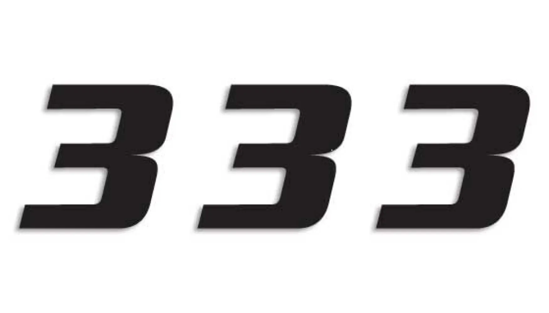 BLACKBIRD RACING - NUMBER #3 16x20CM BK - 43100781