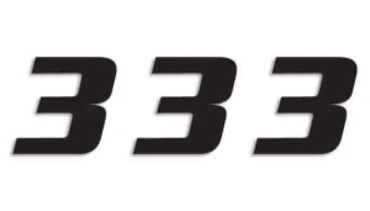 BLACKBIRD RACING - NUMBER #3 16x20CM BK - 43100781