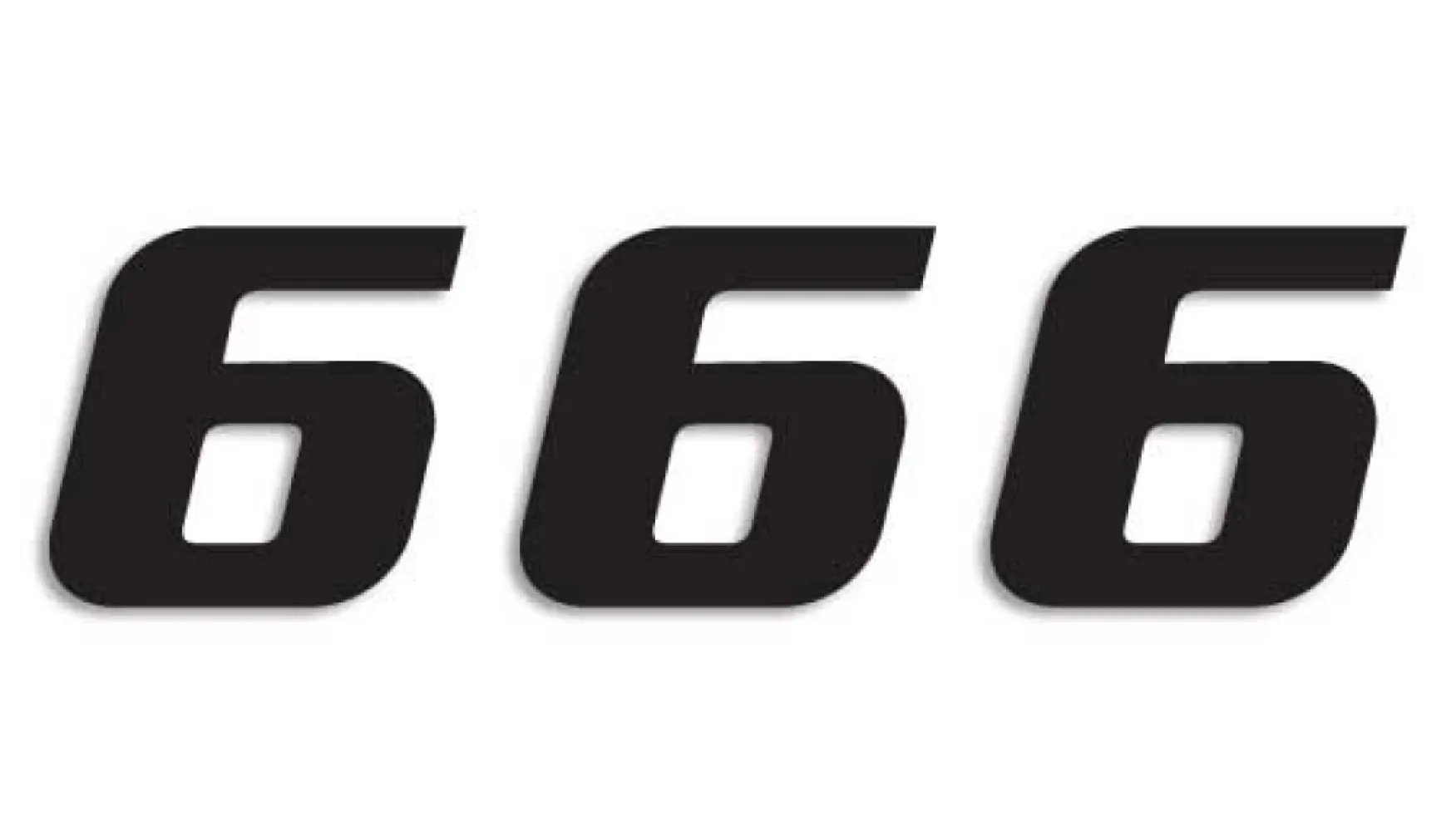 BLACKBIRD RACING - NUMBER #6 16x20CM BK - 43100784