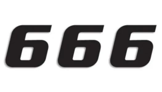BLACKBIRD RACING - NUMBER #6 16x20CM BK - 43100784