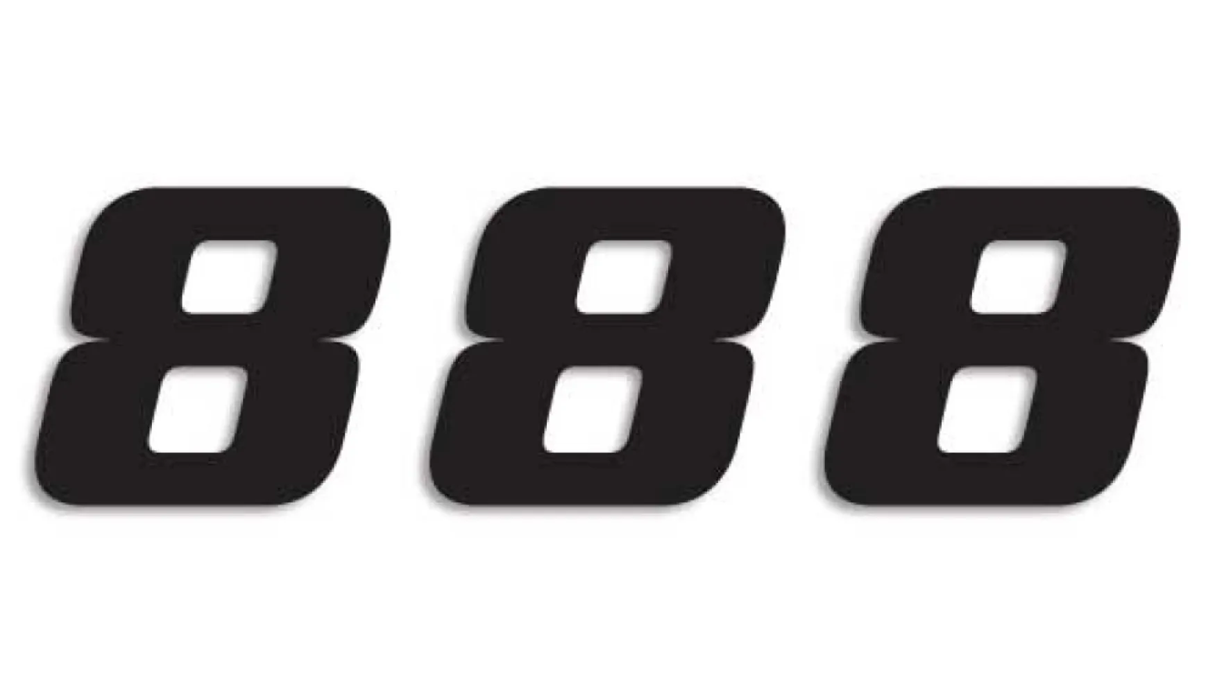 BLACKBIRD RACING - NUMBER #8 16x20CM BK - 43100786