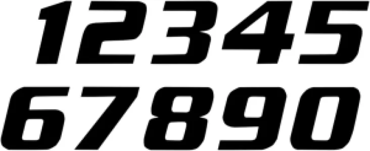 BLACKBIRD RACING - NUMBER #9 16x20CM BK - 43100787
