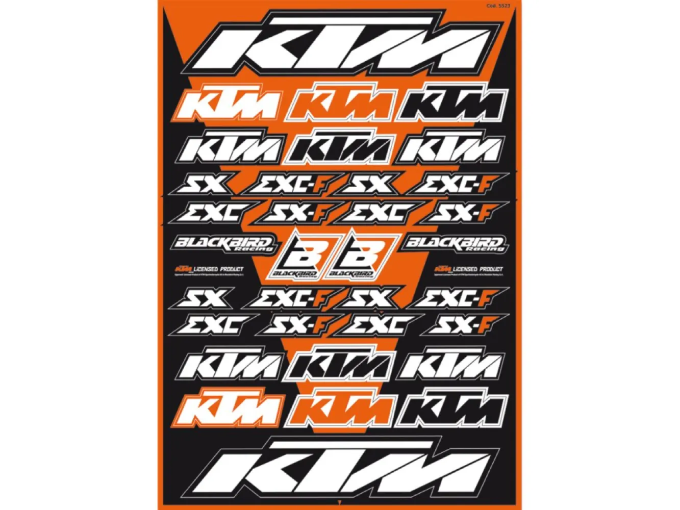 BLACKBIRD RACING - DECAL LOGO KIT KTM - 43201743