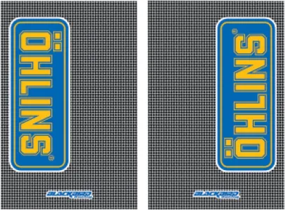 BLACKBIRD RACING - FORK STICKERS OHLINS CF - 43201767