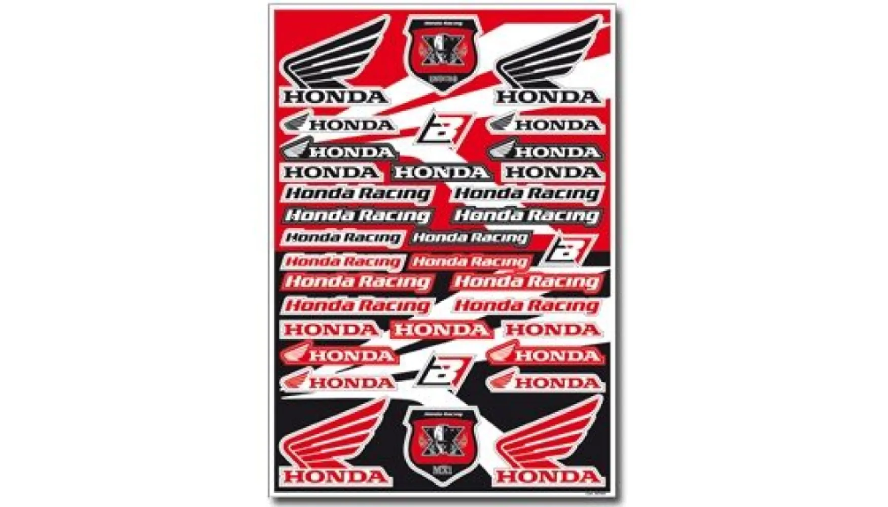 BLACKBIRD RACING - DECAL LOGO KIT HON PVC - 43201774