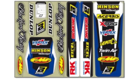 BLACKBIRD RACING - DECAL LOGO KIT BL - 43201909