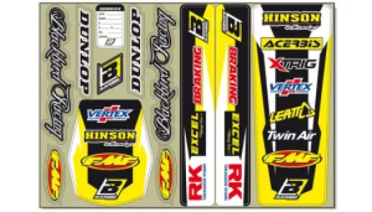 BLACKBIRD RACING - DECAL LOGO KIT YL - 43201911
